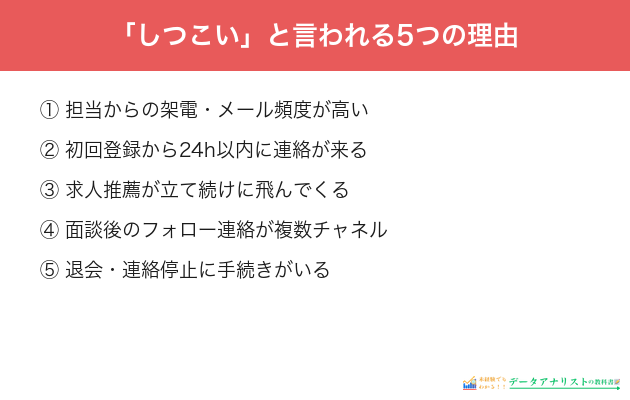 「しつこい」と言われる5つの理由